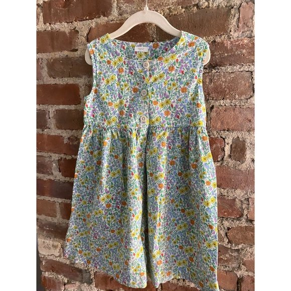 Next UK Floral Pinafore Dress Cotton 5/6/7 See measurements - Picture 4 of 12